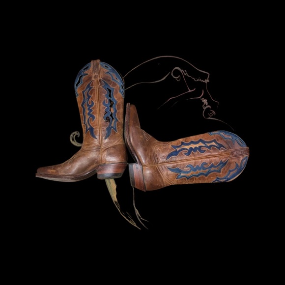 Leather Boulet Cowboy Boots size 5 for the cowgirl - Picture 4 of 8